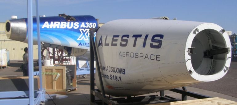 Imagen de una de las piezas hechas por Alestis para Airbus