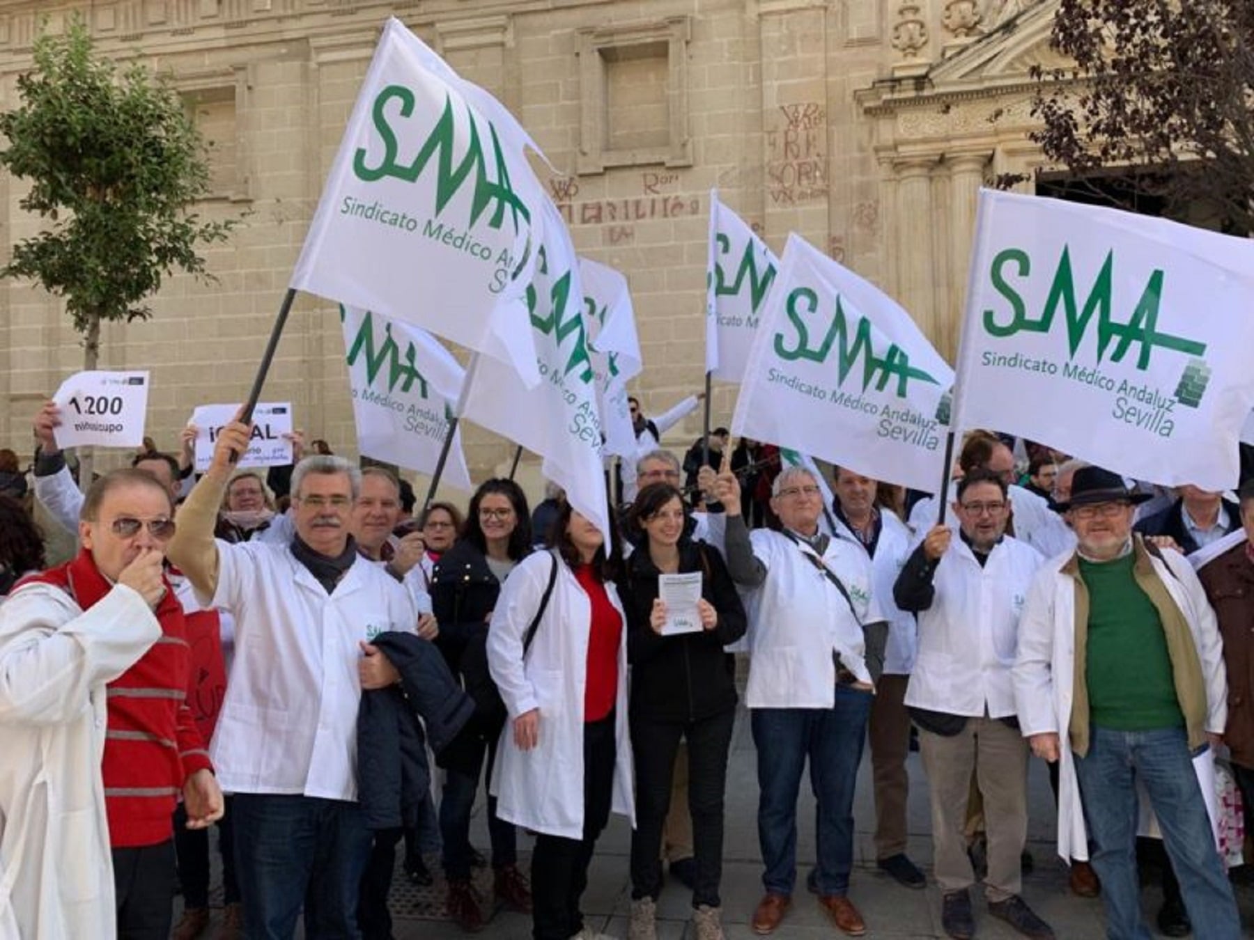 Imagen de archivo de una protesta del Sindicato Médico de Sevilla.