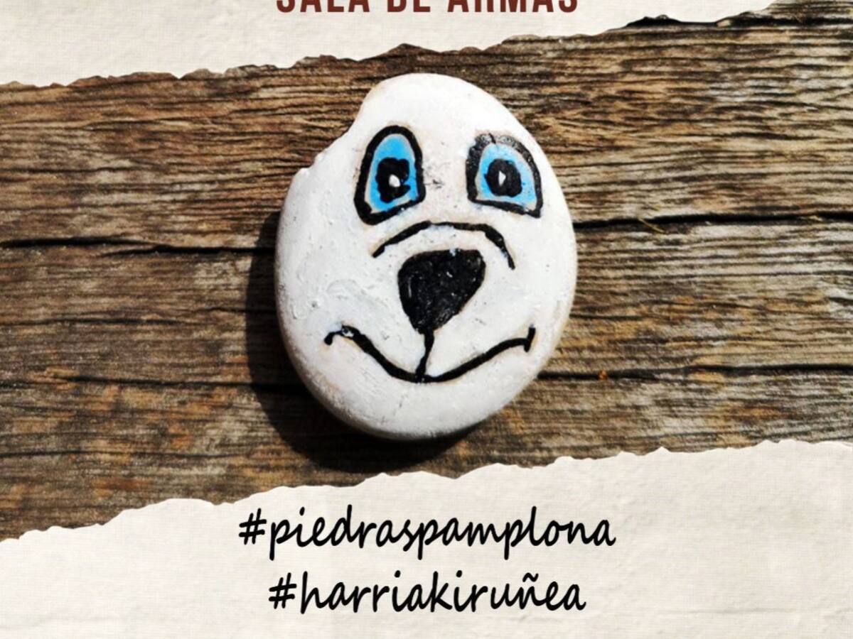 El juego de las piedras pintadas llega a la comarca de Pamplona