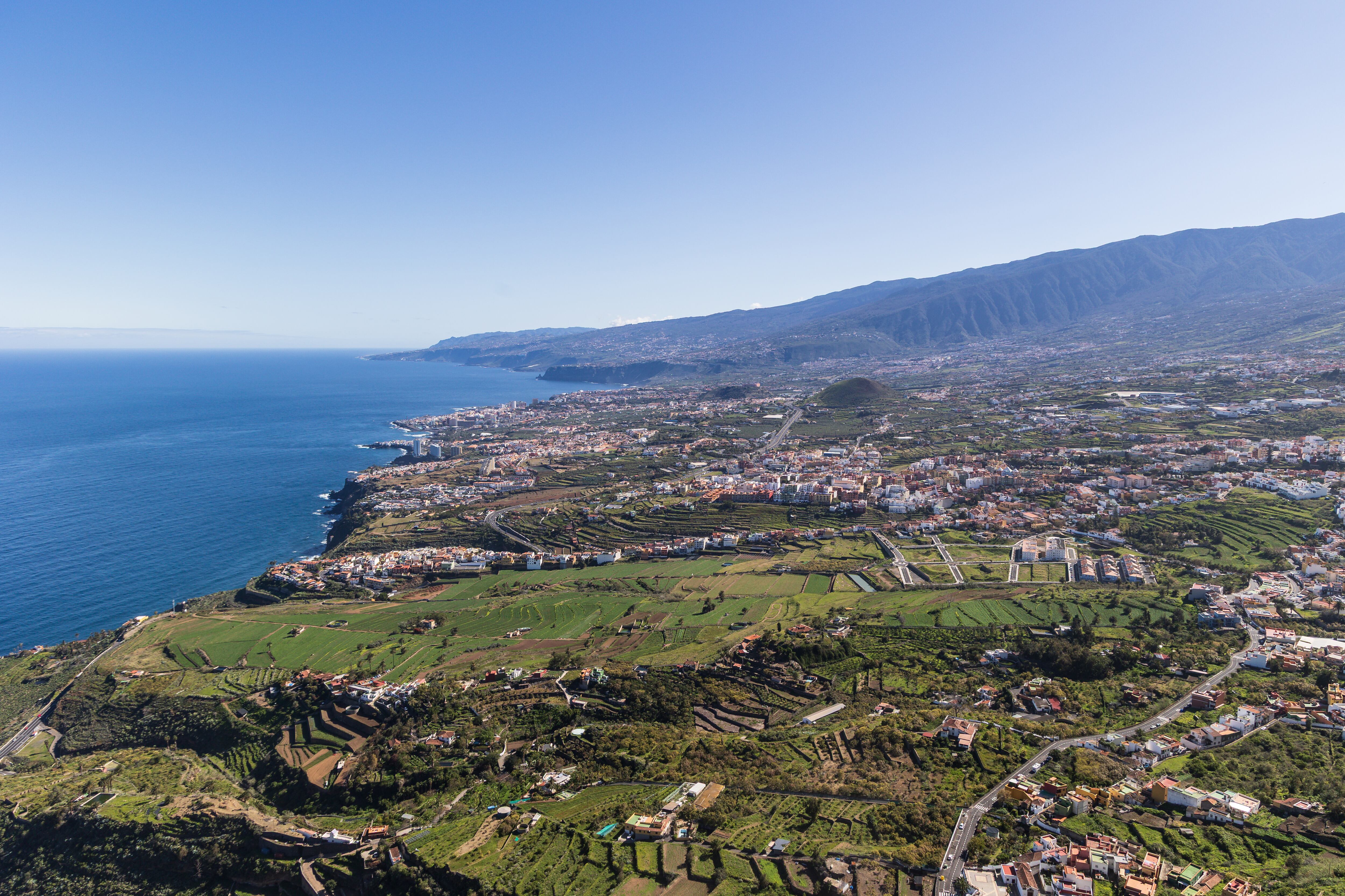 Vista del Valle de La Orotava desde el Mirador de La Corona, en Los Realejos, Tenerife