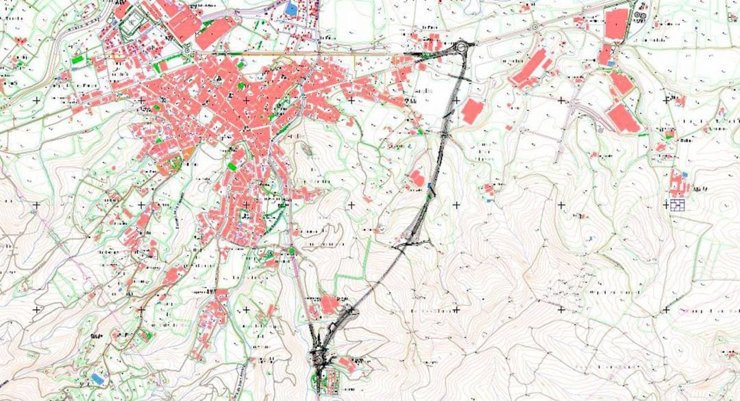 Mapa de la nova carretera projectada