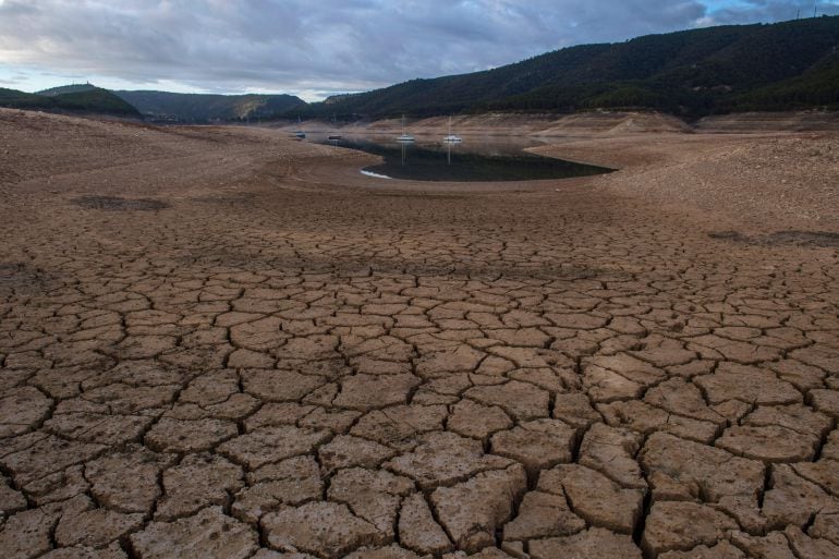 FOTOGALERÍA | Situación del embalse de Entrepñas, cerca de Sacedón, el pasado 24 de noviembre.