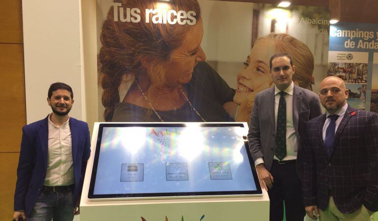 Representación arjonera en la presentaicón de Andalucía Tus Raíces