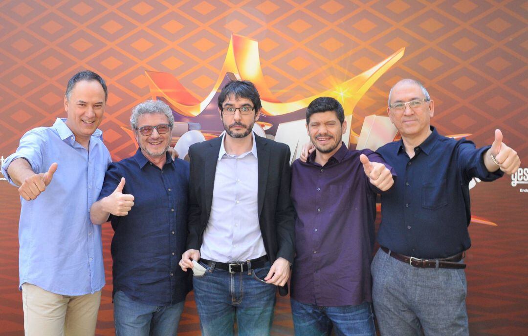 Erundino Alonso, Valentín Ferrero, Juanra Bonet, Manuel Zapata y Alberto Sanfrutos.