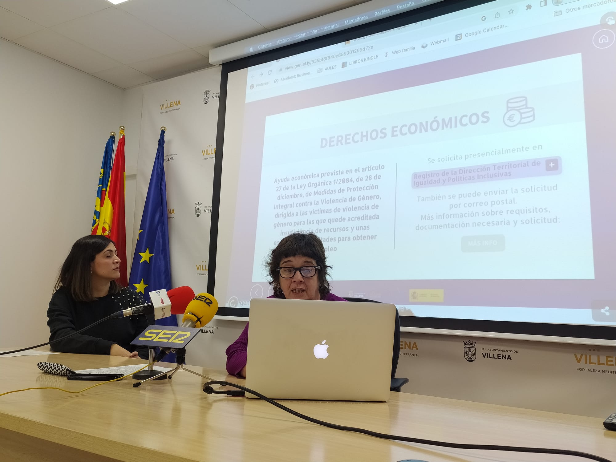 Momento de la presentación