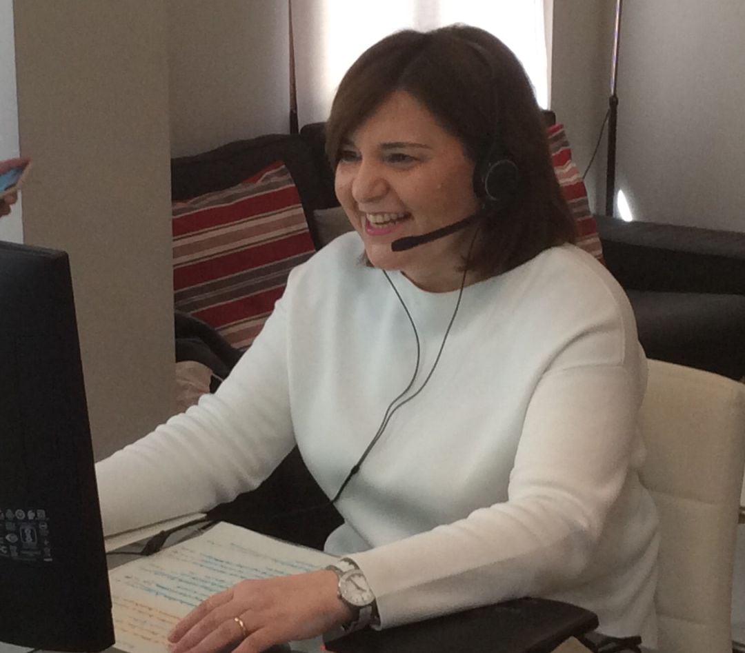 Imagen de Isabel Bonig presidenta del PPCV durante la rueda de prensa telemática que ha ofrecido este jueves