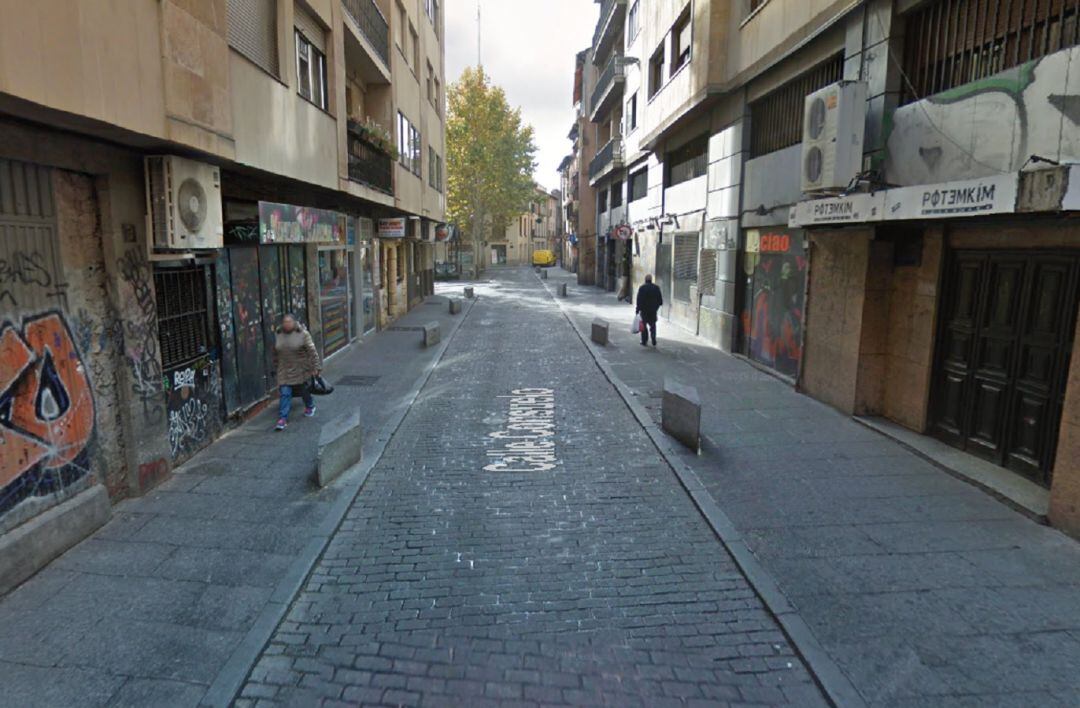 Zona de fiesta de Salamanca en la calle Consuelo.