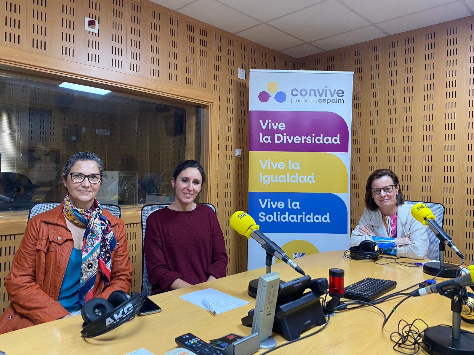 Nani, Carmen y Nandi de Fundación Cepaim Mérida