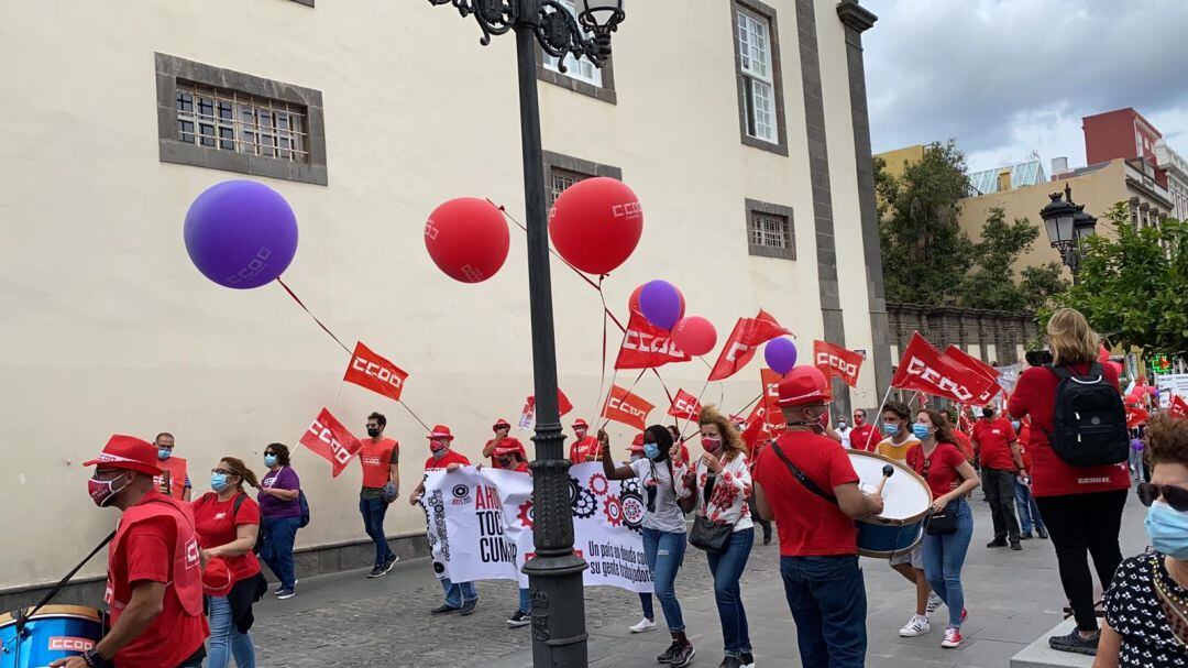 Manifestación del Primero de Mayo de 2021 en Las Palmas de Gran Canaria