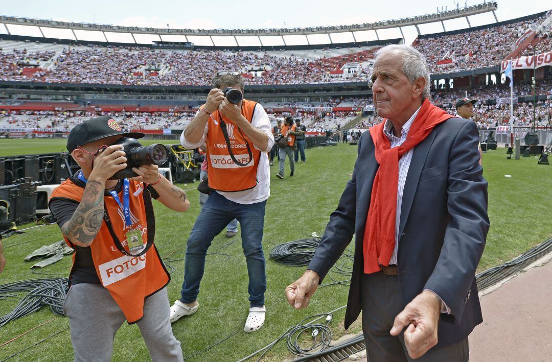 D&#039;Onofrio en el partido de ida de la final de la Copa Libertadores