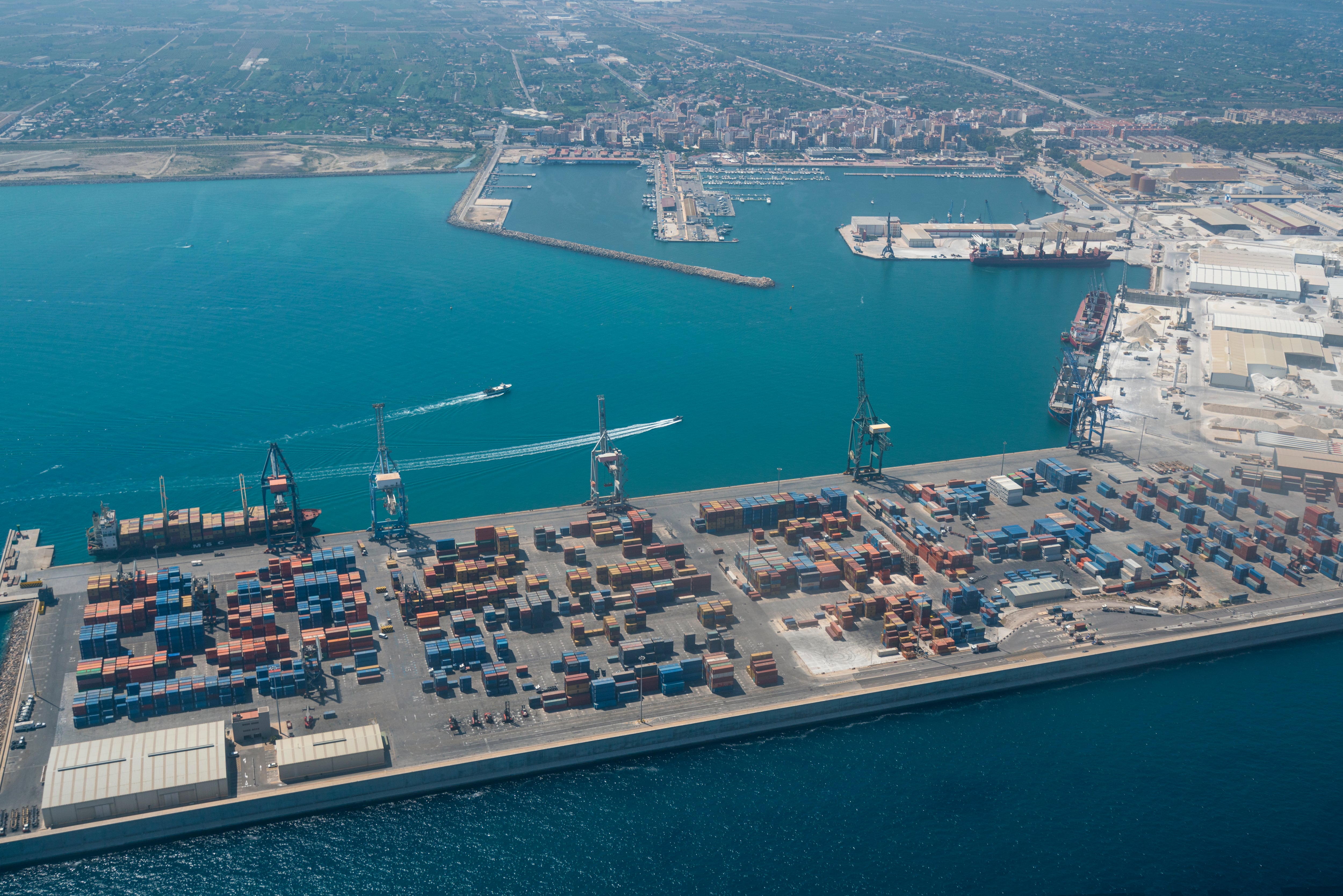 Vista aérea de las instalaciones del Port de Sagunt donde se instalará Toyota