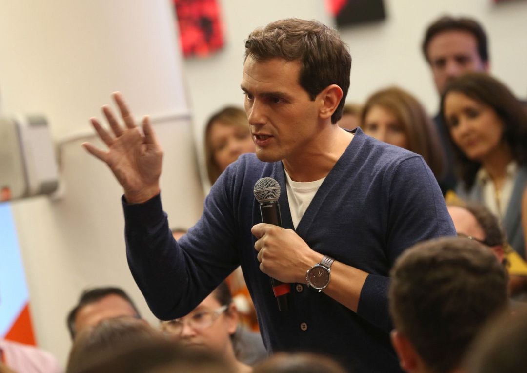 El presidente de Ciudadanos (Cs), Albert Rivera, participa en el acto &#039;España en marcha&#039; de la formación naranja