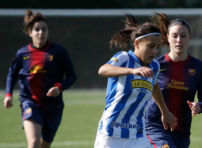 Las chicas de la Real Sociedad confían en poder eliminar al Barça de la Copa