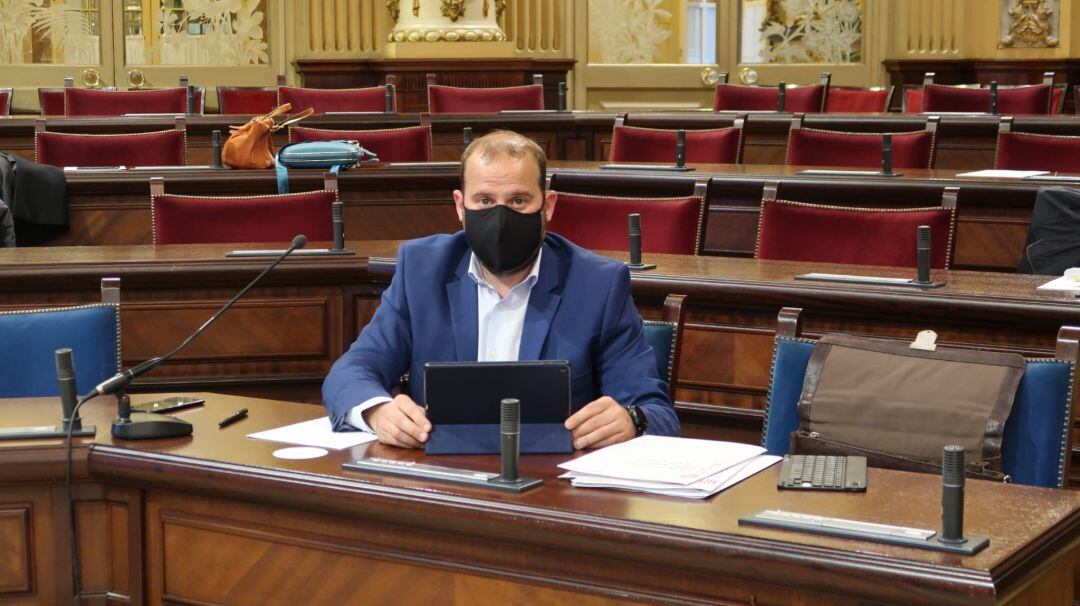 Miquel Mir durante la presentación de las cuentas de su Conselleria