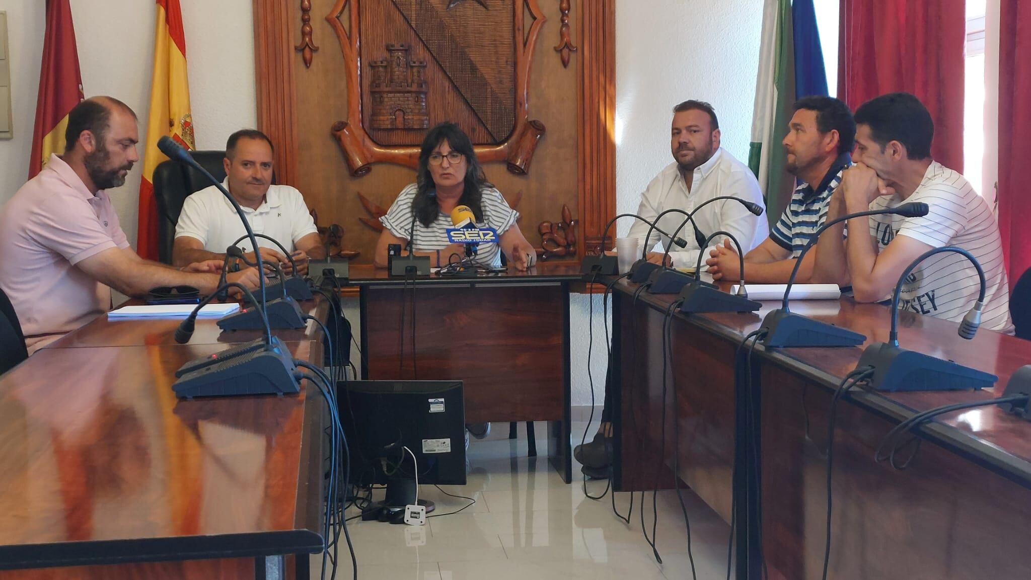 Momento de la intervención de la alcaldesa, Juana Cazorla