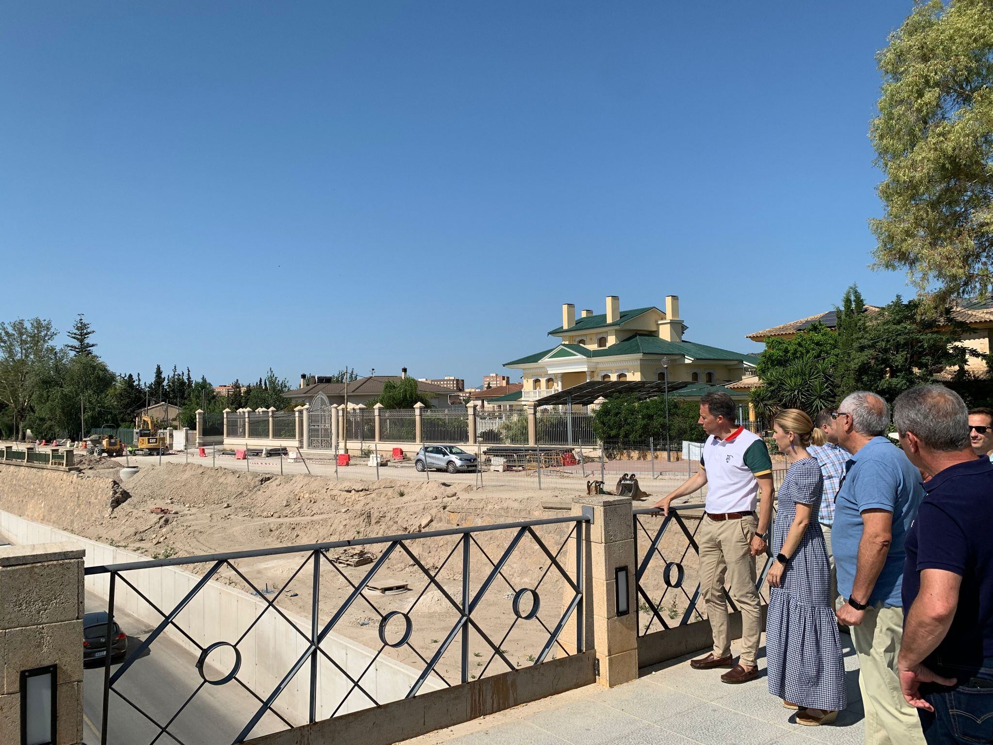 El Ayuntamiento de Lorca centra los trabajos del tramo III de la ronda central en los aledaños del Huerto de la Rueda.