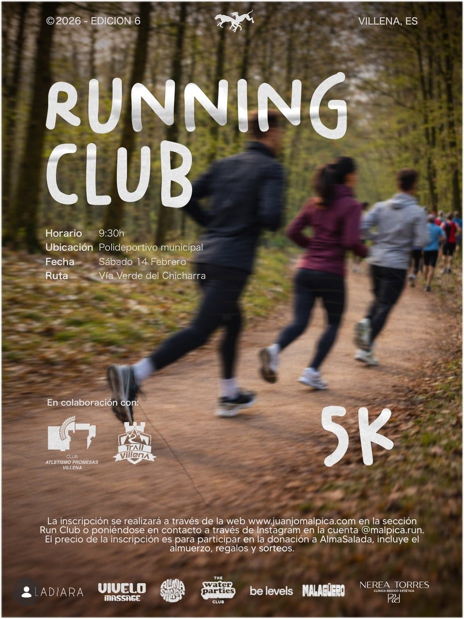 Cartel de la actividad deportiva