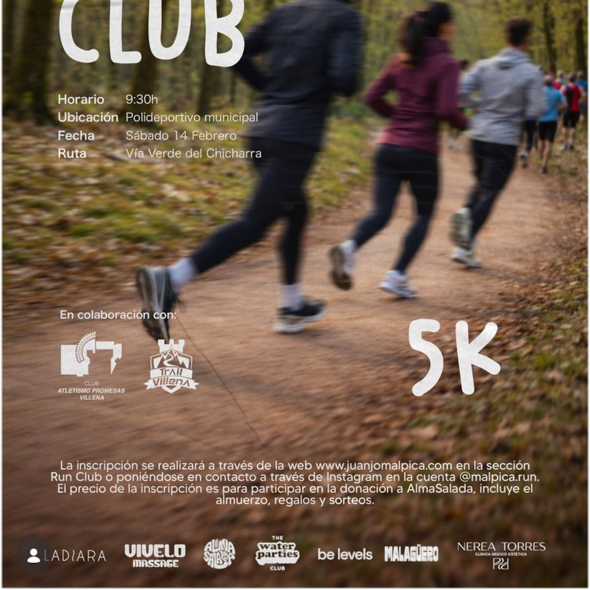 El sábado 14 de febrero, vuelve la quedada deportiva “Run Club”