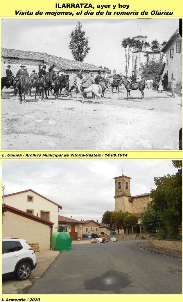 La comitiva a su paso por Ilarratza