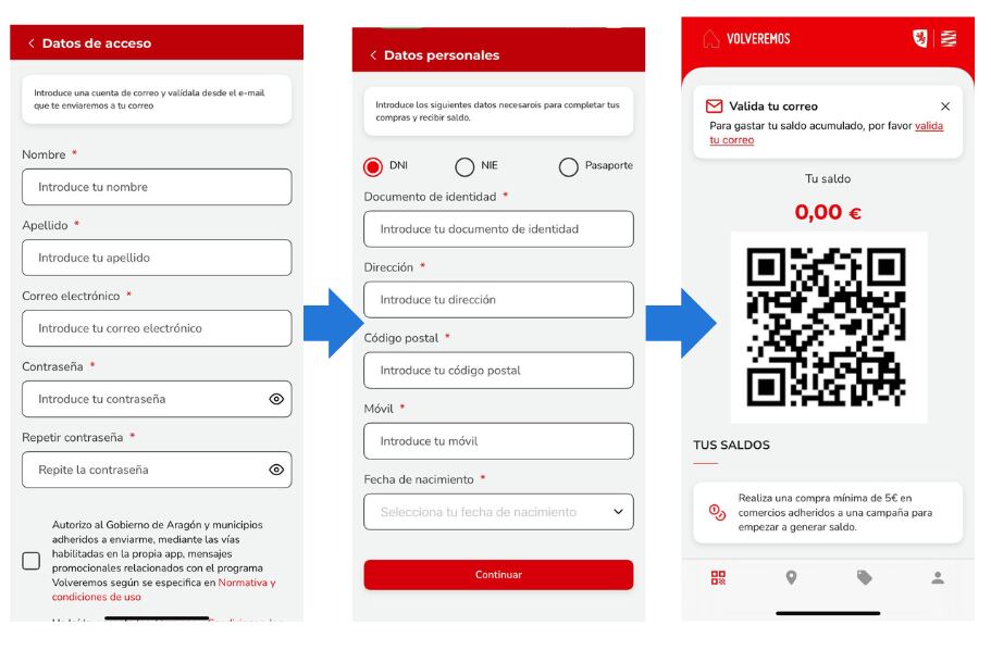 Pasos para usar la app &#039;Volveremos&#039;