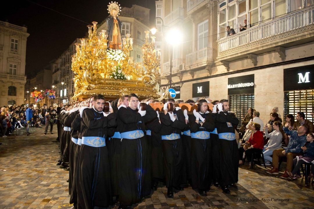 Imagen de archivo de la Procesión del Sábado Santo. Soledad de los Pobres 
 
 