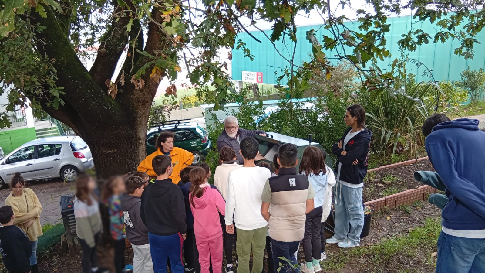 Alumnas y alumnos del CEIP Frián de Teis