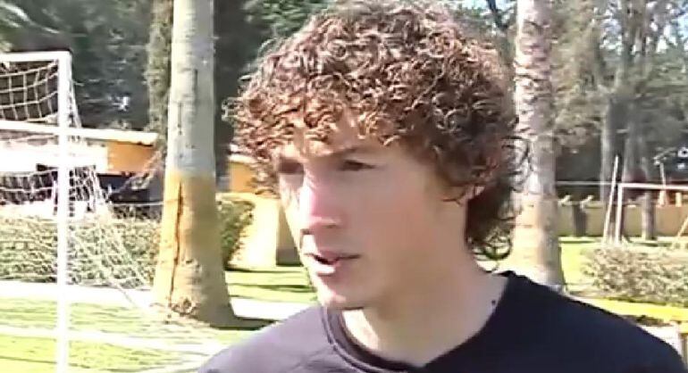 El jogador del CD Tenerife Maxi Pérez