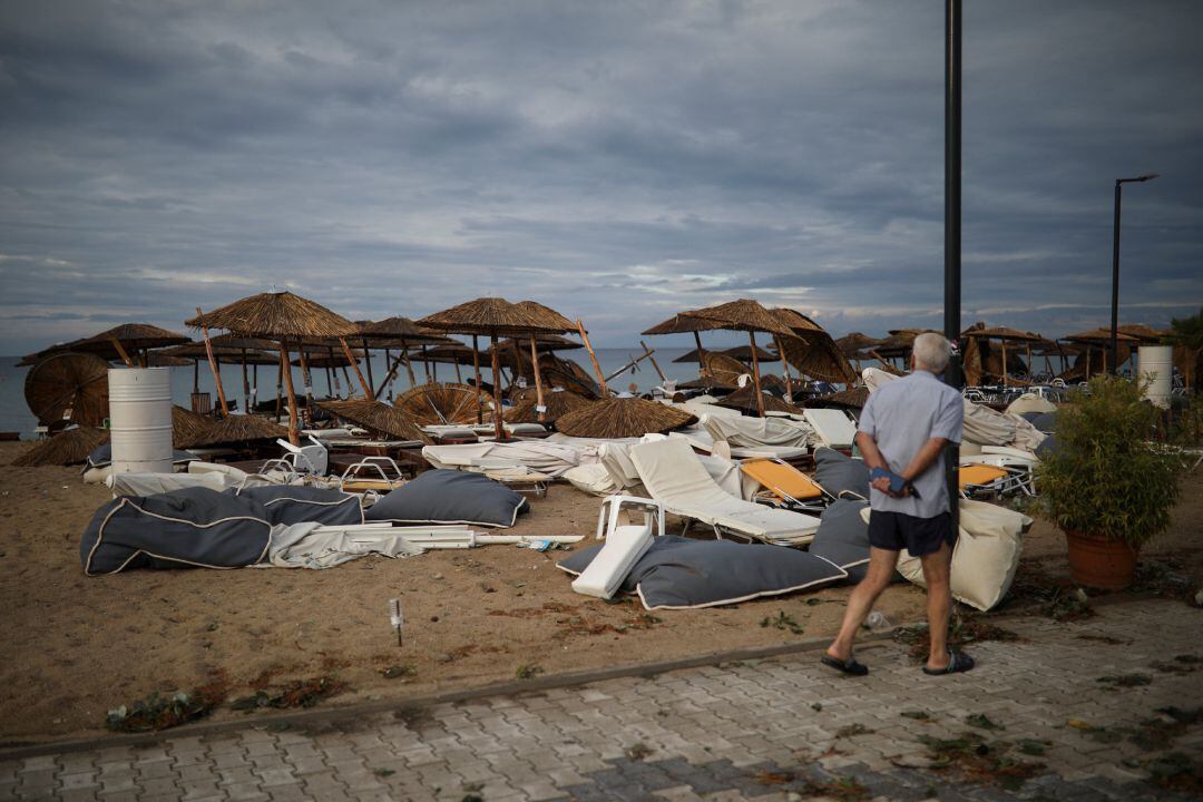 Seis turistas muertos por un temporal de viento y granizo en Grecia