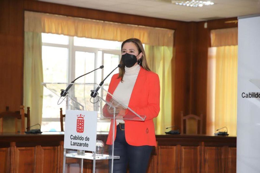 María Dolores Corujo, presidenta del Cabildo de Lanzarote. 