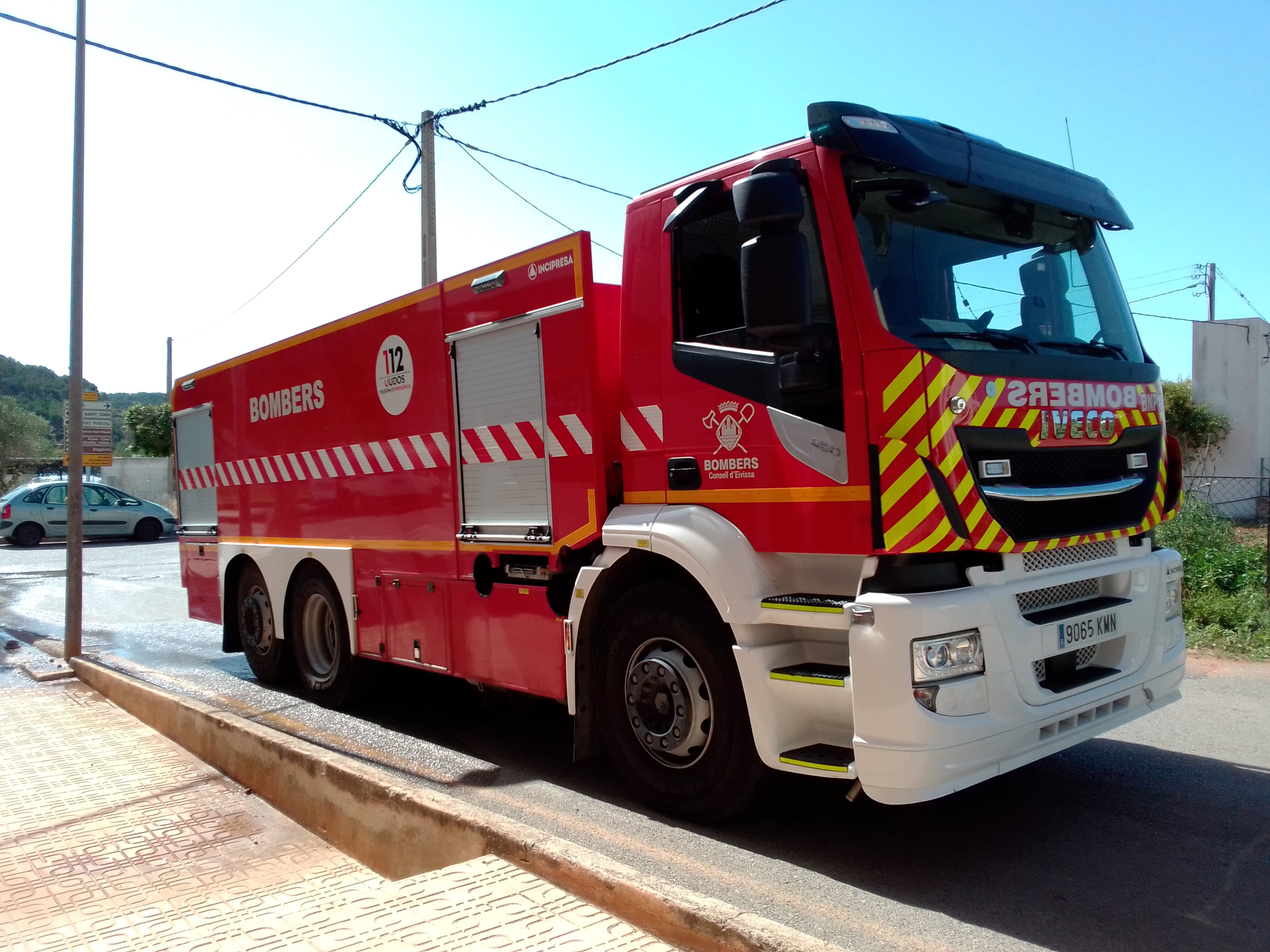 Imagen del camión de bomberos