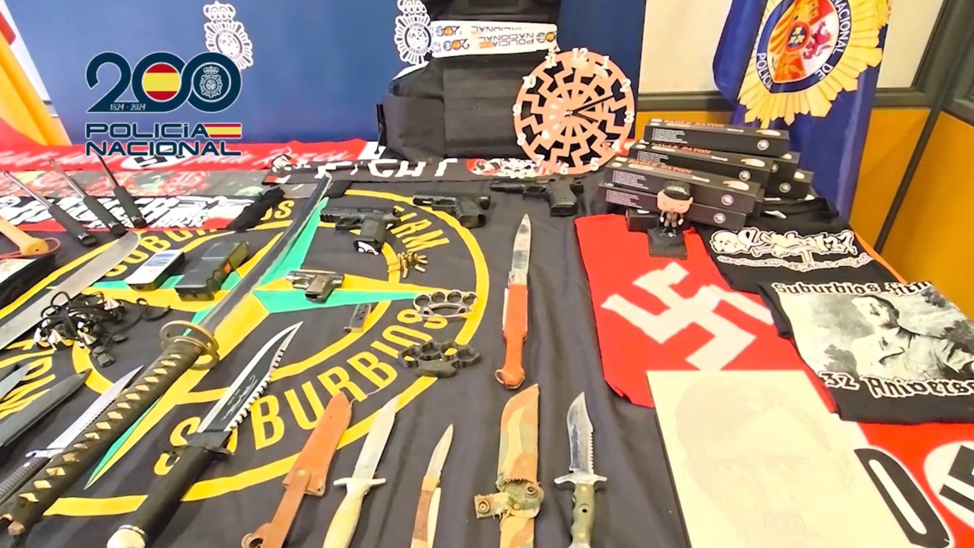 Los efectos intervenidos en el desmantelamiento del grupo ultra Suburbios Firm