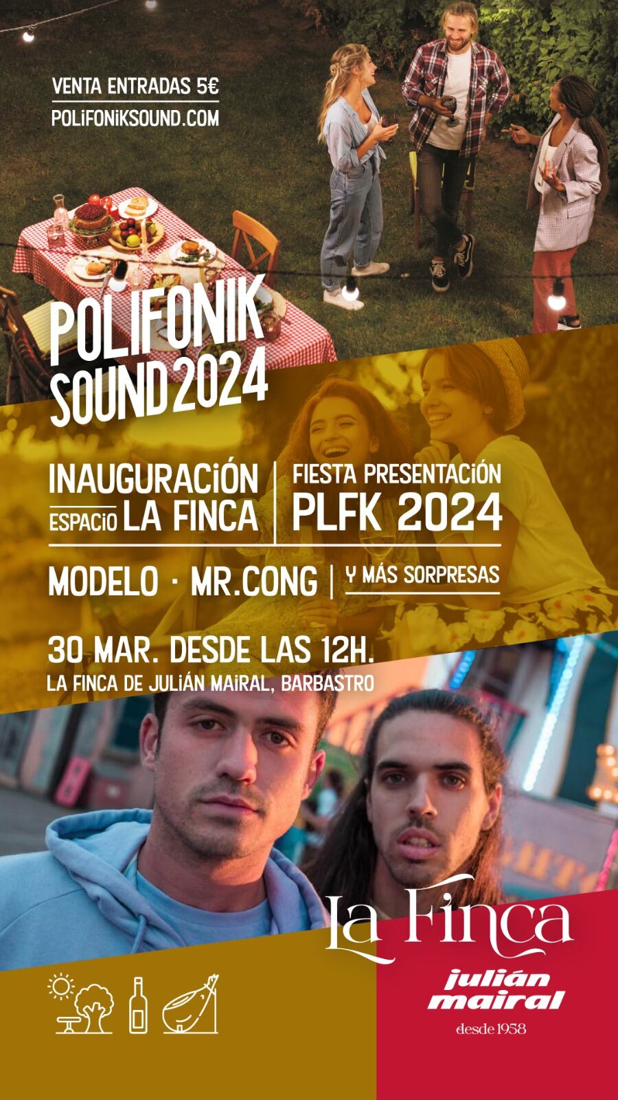 Julián Mairal presenta "La Finca" este sábado, 30 de marzo