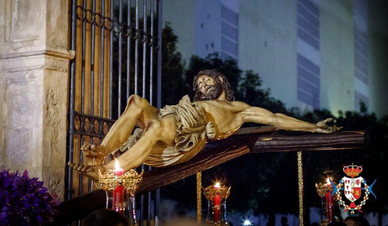 Imagen de archivo del Cristo de Las Cinco Llagas en uno de sus vía crucis del Miércoles de Ceniza