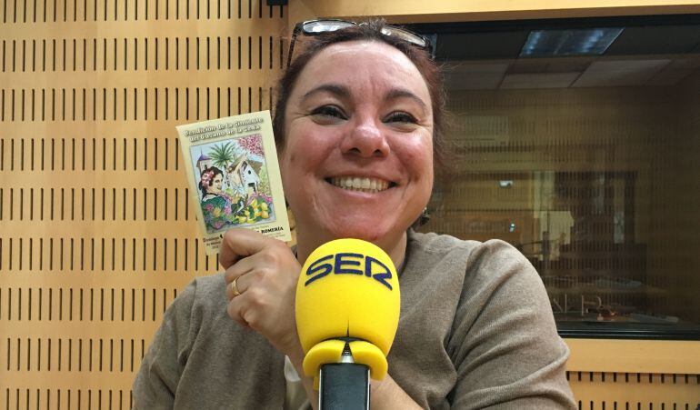 La Fuensi en los estudios de Radio Murcia.