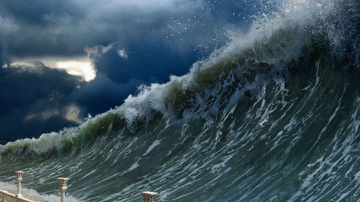 Imagen de un tsunami