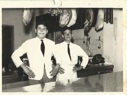 Borja en su época de trabajo en el Figón Manchego