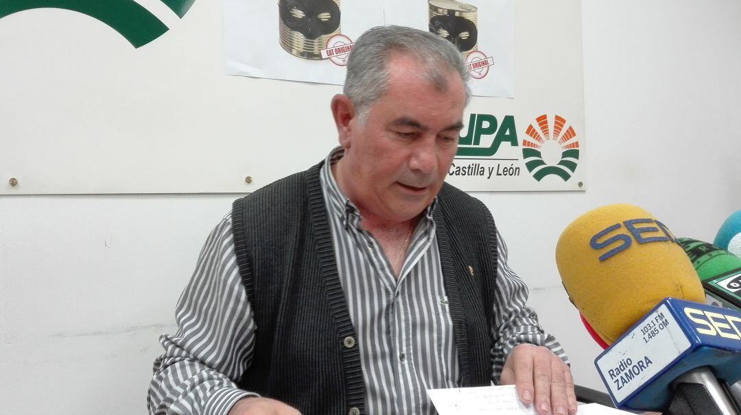 El secretario general de la Unión de Pequeños Agricultores (UPA), Aurelio González