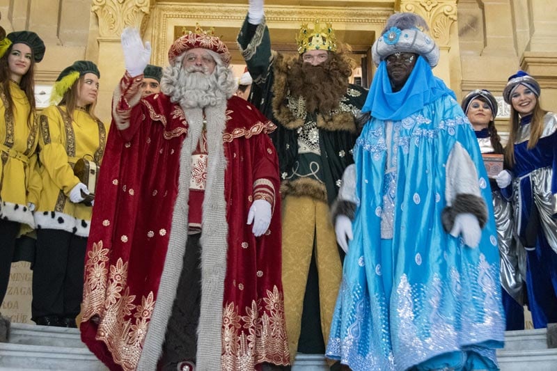Sus Majestades los Reyes Magos de Oriente en el Ayuntamiento de Donostia
