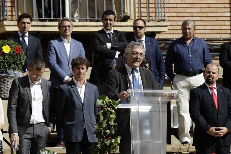 Olona, durante la fiesta de la vendimia en Cariñena