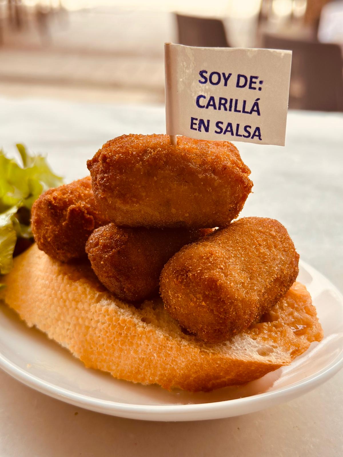 Croquetas de carrillá en salsa