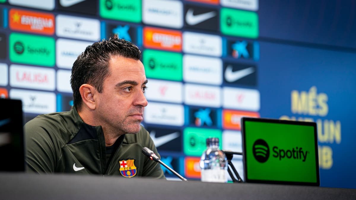 Xavi: "Si demà guanyem tenim opcions de guanyar la Lliga, si perdem pràcticament estaria sentenciada"
