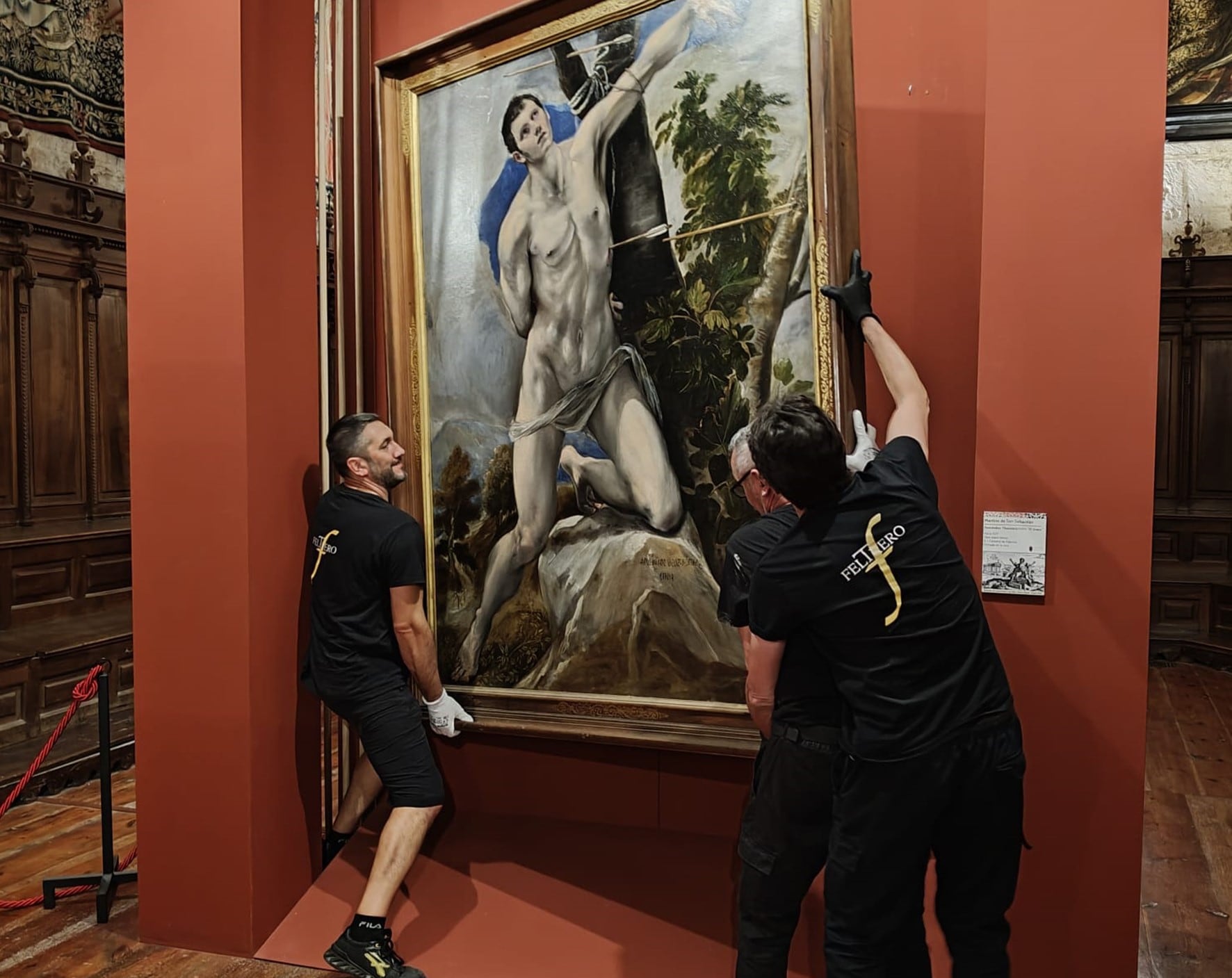 “El Martirio de San Sebastián” de El Greco de la Catedral de Palencia viajará a una exposición en Burgos