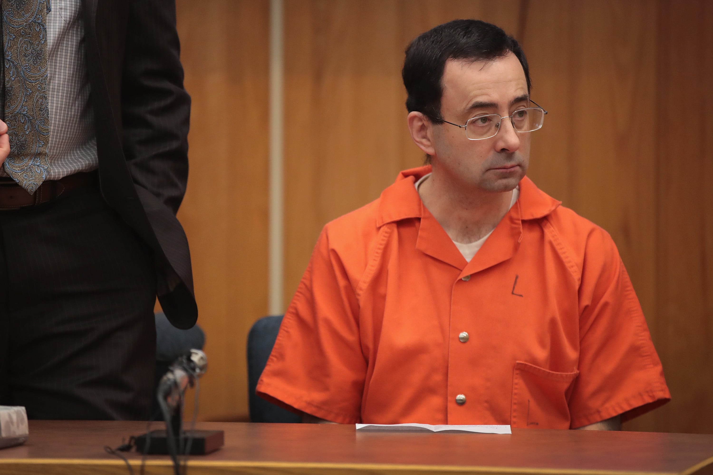 Larry Nassar, durante el juicio por los abusos sexuales a gimnastas