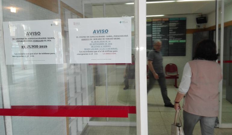 La consellería de Sanidad decidió en junio abrir por las tardes de verano, los centros de salud de Alicante y Elche