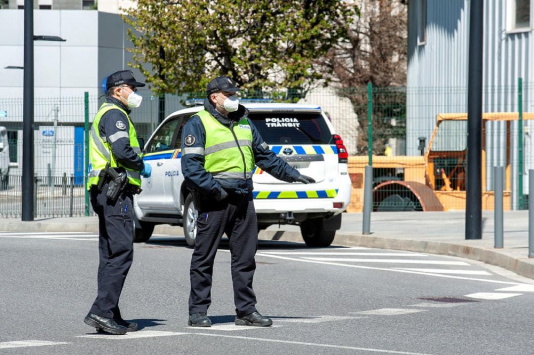 Imatge d'un control policial.