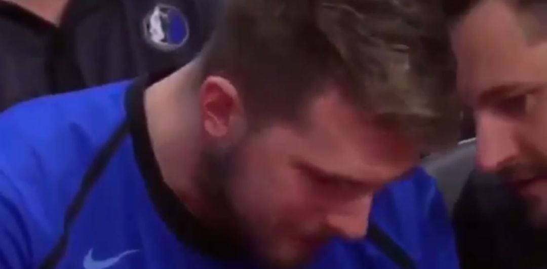 Luka Doncic, en el momento en el que le comunican que no será All Star