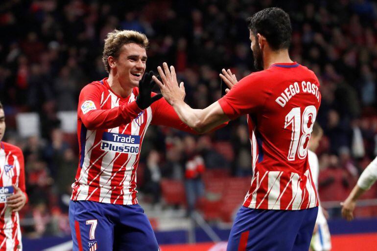 Antoine Griezmann celebra uno de sus goles