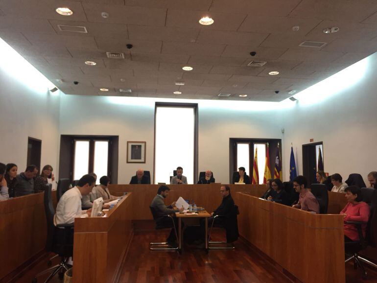 Imagen del pleno de hoy del Ayuntamiento de Ibiza