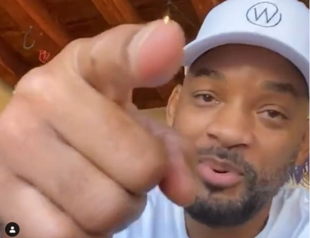 Will Smith, durante el vídeo en el que aplaude la actitud de Diego Méntrida