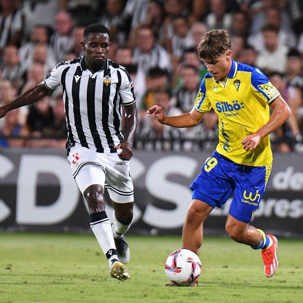 De la Rosa en el encuentro frente al Castellón. Foto: Cádiz CF.